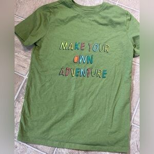 Cat & Jack Green Adventure Tee- Size 12/14 NWOT